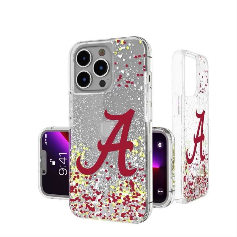 Keyscaper Alabama Crimson Tide Script A Confetti Glitter Phone Case, 1 of 2