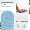 Aoodor Outdoor High Back Dining Chair Cushion Set, Water Proof & Stain Resistant, Polyester Fabric Cover with Ties and Zipper, Set of 2 - 4 of 4
