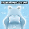 Racxily Cat Gaming Chair with Paw Lumbar Cushion, PC Video Gamer Chair for Teens & Women - 4 of 4