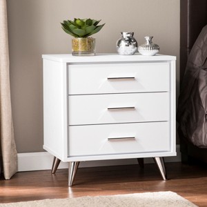 Oren Modern Bedside Table with Drawers - SEI - 1 of 4