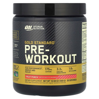 Optimum Nutrition Gold Standard® Pre-Workout, Fruit Punch, 10.58 oz (300 g)