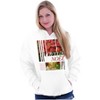 Poinsettia Christmas Joyeux Noel Hoodie Sweatshirt Women Men Brisco Brands - 4 of 4