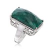 Ross-Simons 20.00 Carat Green Beryl Ring in Sterling Silver - 3 of 4