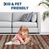 Vintage Rug Washable Rug for Living Room, Soft Non-Shedding Carpet with Non Slip Rubber Backing, Low Pile Thin Printed Mat, Retro Carpet - 3 of 4
