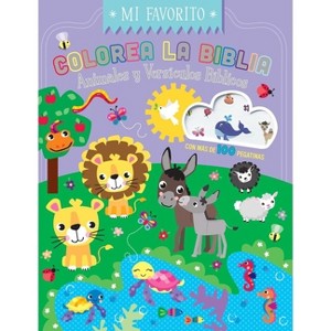 Colorea La Biblia - Animales Y Versículos Bíblicos Con Pegatinas (Coloring the Bible: Animals & Bible Verses W/Stickers) - by  Monsgo (Paperback) - 1 of 1