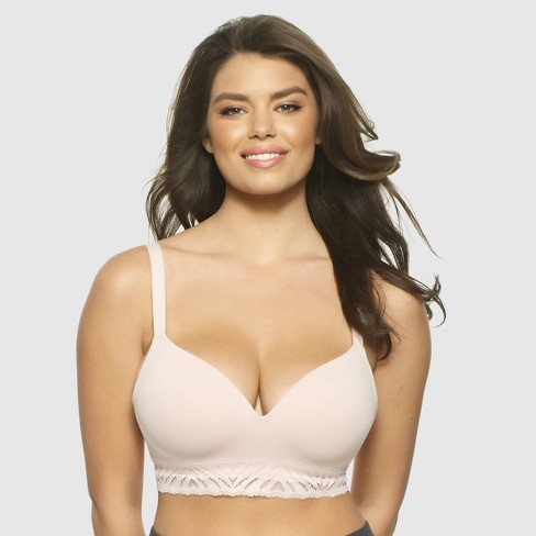 Women‘s Plus Size Solid Strapless Underwire Bra with Removable Soft Pads  and Translucent Straps - Comfortable and Stylish