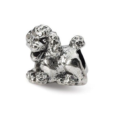 Black Bow Jewelry Sterling Silver Poodle Bead Charm