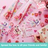 Syncfun 224 Pcs Valentines Day Gifts for Kids with Cards, Valentines Goodie Bag Stuffers, Stationery Set Bulk with Cards for School Class Exchange - 3 of 4