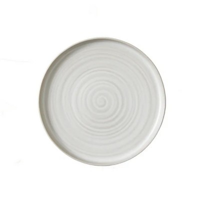 LunaLulinlk Cream Stoneware Round 10.4" Dinner Plate