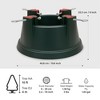 Tree Nest Plastic Castle Tree Stand for Real Christmas Trees, Large, Green - 3 of 4