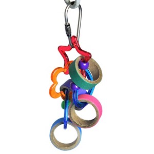 A&E Cage Company Happy Beaks Keet Rings Bird Interactive Toy - 1 of 2