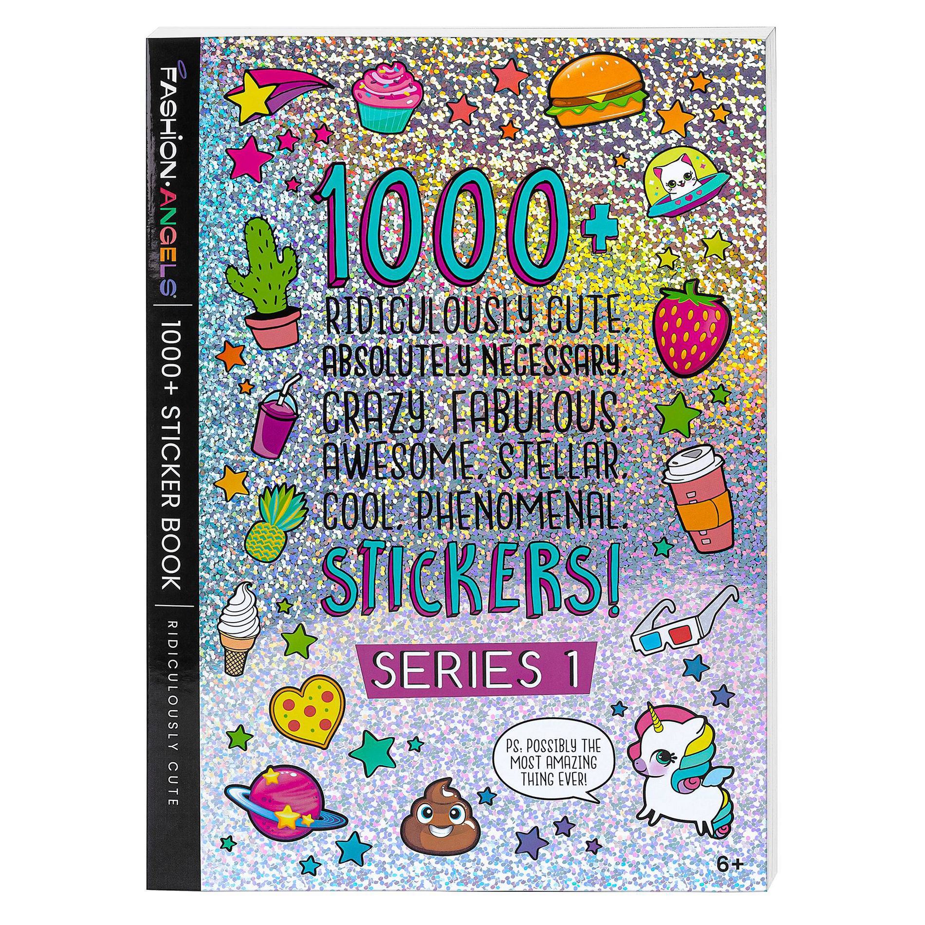Ridiculously Cute 1000+ Sticker Book 40 Pages - Fashion Angels: Kids & Planner Stickers, Scrapbook Fun, Ages 6+