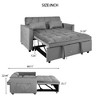 Racxily 3-in-1 Pull Out Couch Bed with Reclining Backrest and Pillows, Sofabed Chair Full Convertible Sleeper Loveseat for Living Room, Home or Office - 3 of 4