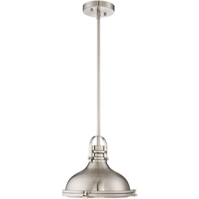 Brushed Nickel Glass Mini Pendant Light