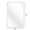 Lyngins 24x36 Rectangular Wall Mirror – 4mm HD Glass Bathroom Mirror, Anti-Rust Aluminum Bathroom Decor, Shatterproof Mirrors for Bathroom Sink - 4 of 4