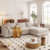 Versatile Upholstered Sectional Sofa, L-Configured Couch with Flipable Chaise - 2 of 4