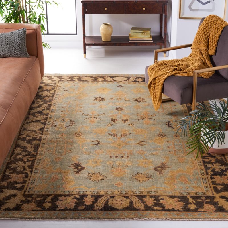 Oushak OSH112 Hand Knotted Area Rug  - Safavieh, 2 of 8