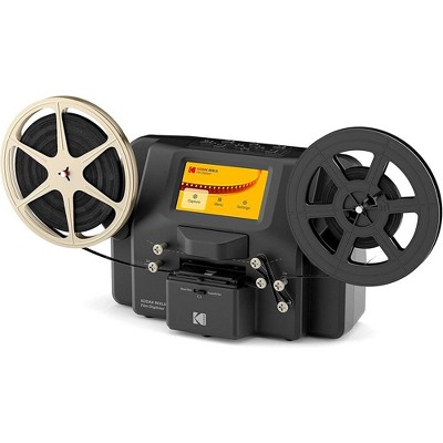 All-in-One Super 8/8mm Film Scanner, Converts 3, 5 & 7 Super 8/8mm Film  Reels with Bonus 32GB SD Card - Black