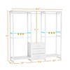 Besiost Clothing Rack with Fabric Drawers, Freestanding Closet Organizer - 4 of 4