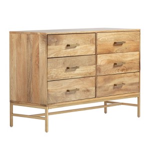 MH London Margeaux 6 Drawers Metal Handle and Solid Wood Dresser - 1 of 4