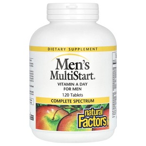 Natural Factors Men's MultiStart, Vitamin A Day for Men, 120 Tablets - 1 of 2
