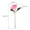 Unique Bargains Home Wedding Decor Hydrangea Silk Faux Artificial Flowers 17.7'' Long - 2 of 4