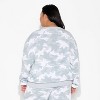 Women's Camo Ghost Fleece Graphic Sweatshirt - Gray - 3 of 3