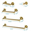 Tramull 6-Piece Brass Bathroom Towel Rack Set, Wall Mounted, Rustproof for Bathroom, Kitchen & Laundry Room - 2 of 4