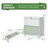 Munora - 2-Drawer Lateral File Cabinet with Lock - Wide Storage for Letter/Legal/A4 Files - White - 3 of 4