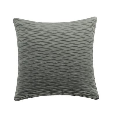 Unique Bargains Couch Bedroom Luxury Textured Soft Cozy Solid Striped Square Throw Pillow Covers Set of 2