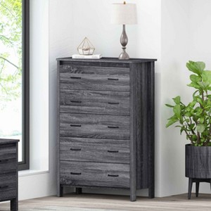 XIYUYEU Dresser for Bedroom with Black Handles,Modern Storage Chest of Drawers for Bedroom - 1 of 4