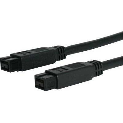  StarTech.com 6 ft 1394b 9 Pin to 9 Pin Firewire 800 Cable M/M - Male FireWire - Male FireWire - 6ft - Black 
