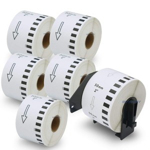 BETCKEY - Compatible Continuous Labels Replacement for Brother DK-2223 Use with Brother QL Label Printers 6 Rolls + 1 Reusable Cartridge - 1 of 4