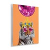 Stupell Industries Disco Tiger with Crown Wall Plaque Art - 3 of 4