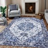 COZONY Vintage Area Rug Low-Pile Machine Washable Mat Non-Shedding Ultra-Thin Stain Resistant Indoor Rugs for Dining Room Bedroom - 4 of 4
