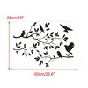 Unique Bargains Bedroom Branch Bird Self-stick Artificial Wall Decal 1 Pc - 2 of 4
