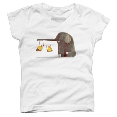 Girl's Design By Humans Swing swing By radiomode T-Shirt