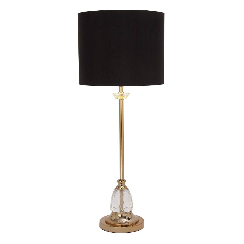 Metal Buffet Lamp with Drum Shade Black - Olivia &#38; May, 1 of 21