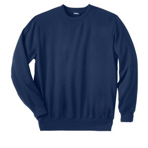 KingSize Tall Ultra-Light Comfort Fleece Crewneck Sweatshirt - 1 of 4