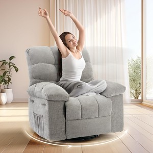 Rocker Chair for Adults, Overstuffed Large Manual Recliner Glider, Nursery Rocking Chairs - 1 of 4