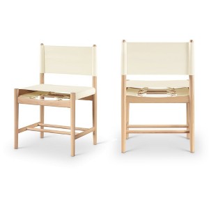 Meridian Furniture,Rawlins Vegan Leather Upholstered Dining Chair, Set of 2 - 1 of 4