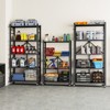 SKONYON Storage Shelves, Foldable Metal Shelving Units for Garage Kitchen Bakers, Collapsible Organizer Rack, Heavy Duty on Wheels - 4 of 4