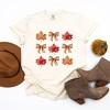 Simply Sage Market Women's Coquette Fall Leaf Chart Short Sleeve Garment Dyed Tee - 3 of 4