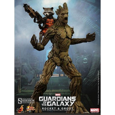 groot and rocket action figure