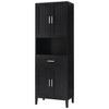 Grungis Tall Bathroom Storage Cabinet,70.9" High Floor Cabinets with 2 Cabinets and Drawer,Storage Cabinet for Bathroom - 4 of 4