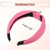 Unique Bargains Girl's Knotted Headbands Pink Brown 1.18" Wide 6 Pcs - 4 of 4
