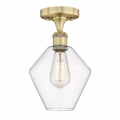 Cindyrella - 1 Light Semi-Flush Mount In Nautiical Style-11.25 Inches Tall and 8 Inches Wide