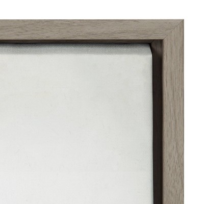 Gray and Green Succulent Framed Canvas Print, 23" x 33"