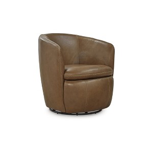 Signature Design by Ashley Kierreys 360 Degree Leather Upholstered Swivel Chair - 1 of 4