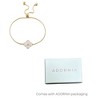 Adornia 14k Gold Plated Mother of Pearl Initial Clover Bolo Bracelet - 4 of 4